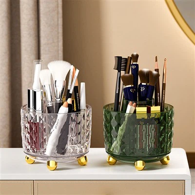 Коробка для зберігання пензлів для макіяжу з ромбоподібним малюнком